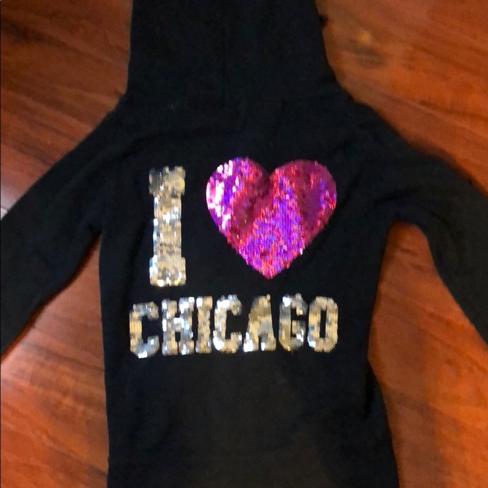 Love PINK I love Chicago zip-up jacket